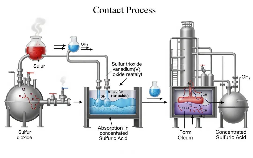 Production d’acide sulfurique (Procédé de contact)