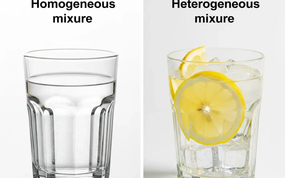 Différencier les Mélanges Homogènes et Hétérogènes