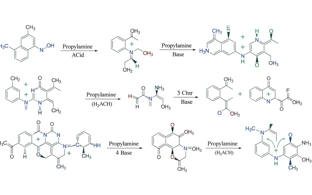 Réactions de la Propylamine